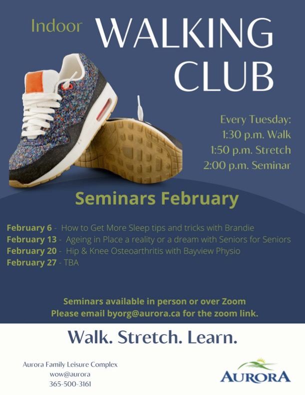 February Walking Club Seminars